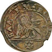 Italy 10 Soldi Lion of St. Mark. Pietro Grimani 1749 KM# 574 SANCT MARCVS VEN coin reverse Italy 10 Soldi Lion of St. Mark. Pietro Grimani 1749 KM# 574 SANCT MARCVS VEN coin reverse