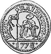 Italy 10 Soldo Paolo Renier 1778 KM# 693 PAVL RAINERIVS D 1778 coin obverse Italy 10 Soldo Paolo Renier 1778 KM# 693 PAVL RAINERIVS D 1778 coin obverse