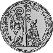 Italy 12 Zecchino Christ in Beaded Ellipse. Giovanni Corner II ND KM# 485 IOAN CORNEL S M VENETVS DVX coin obverse Italy 12 Zecchino Christ in Beaded Ellipse. Giovanni Corner II ND KM# 485 IOAN CORNEL S M VENETVS DVX coin obverse