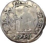Italy 15 Soldi Lion of St. Mark. Pietro Grimani 1751 KM# 575 PET GRIMANI D 1751 coin obverse Italy 15 Soldi Lion of St. Mark. Pietro Grimani 1751 KM# 575 PET GRIMANI D 1751 coin obverse