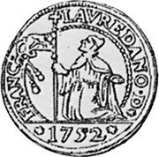 Italy 15 Soldo Francesco Loredan 1752 KM# 602 FRANC LAVREDANO D 1752 coin obverse Italy 15 Soldo Francesco Loredan 1752 KM# 602 FRANC LAVREDANO D 1752 coin obverse
