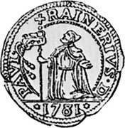Italy 15 Soldo Lion of St. Mark. Paolo Reiner 1781 KM# 694 PAVL RAINERIVS D coin obverse Italy 15 Soldo Lion of St. Mark. Paolo Reiner 1781 KM# 694 PAVL RAINERIVS D coin obverse