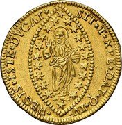 Italy 15 Zecchino Christ in Beaded Ellipse. Giovanni Corner II ND KM# 486 SIT T XPE DAT Q TV REGIS ISTE DVCAT coin reverse Italy 15 Zecchino Christ in Beaded Ellipse. Giovanni Corner II ND KM# 486 SIT T XPE DAT Q TV REGIS ISTE DVCAT coin reverse