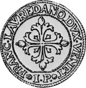 Italy 2 Scudo D'oro (Doppia) Francesco Loredan ND IP KM# 616 FRANC LAVREDANO DVX VENET coin obverse Italy 2 Scudo D'oro (Doppia) Francesco Loredan ND IP KM# 616 FRANC LAVREDANO DVX VENET coin obverse