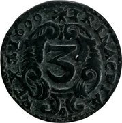 Italy 3 Picciolo Carlo II. Sicily 1699 RC KM# 69 TRINACREAE REX coin reverse Italy 3 Picciolo Carlo II. Sicily 1699 RC KM# 69 TRINACREAE REX coin reverse