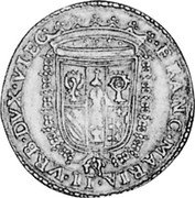 Italy 4 Scudo D'oro Francesco Maria II ND (1603) FR# 1208 FRANC MARIA II VRB DVX VI EC coin reverse Italy 4 Scudo D'oro Francesco Maria II ND (1603) FR# 1208 FRANC MARIA II VRB DVX VI EC coin reverse