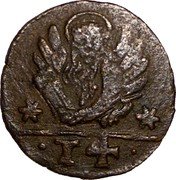Italy 4 Tornese (Soldino) Venice. Crete ND (1610) KM# 1 T4 coin obverse Italy 4 Tornese (Soldino) Venice. Crete ND (1610) KM# 1 T4 coin obverse