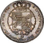 Italy 5 Lira Charles Louis 1803 C# 48 DOMINE SPES MEA A IUVENTUTEMEA FLORENTIAE 1803 coin reverse Italy 5 Lira Charles Louis 1803 C# 48 DOMINE SPES MEA A IUVENTUTEMEA FLORENTIAE 1803 coin reverse