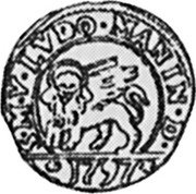 Italy 5 Soldo Lodovico Manin ND KM# 733 S M V LVDO MANIN D 1797 coin obverse Italy 5 Soldo Lodovico Manin ND KM# 733 S M V LVDO MANIN D 1797 coin obverse