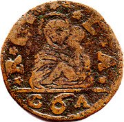 Italy 6 Bagattini (Bezzo or Bezzone) Madonna with Child ND CA KM# 218 R C L A C6A coin obverse Italy 6 Bagattini (Bezzo or Bezzone) Madonna with Child ND CA KM# 218 R C L A C6A coin obverse