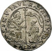 Italy Ducato Lion of St. Mark. Paolo Renier ND AB KM# 706 S M V PAVL RAINERIVS D A O coin obverse Italy Ducato Lion of St. Mark. Paolo Renier ND AB KM# 706 S M V PAVL RAINERIVS D A O coin obverse