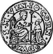 Italy Ducato Lion of St. Mark. Giovanni Corner I ND KM# 144 S M VEN IO CORN DVX coin obverse Italy Ducato Lion of St. Mark. Giovanni Corner I ND KM# 144 S M VEN IO CORN DVX coin obverse