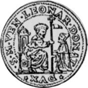 Italy Ducato Christ With Orb. Leonardo Donato ND KM# 27 S M VEN LEONAR DONAT coin obverse Italy Ducato Christ With Orb. Leonardo Donato ND KM# 27 S M VEN LEONAR DONAT coin obverse
