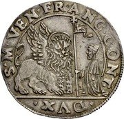 Italy Ducato ND KM# 124 Venice/ Republic Standard Coinage DVX S M V FRAN CONT coin obverse Italy Ducato ND KM# 124 Venice/ Republic Standard Coinage DVX S M V FRAN CONT coin obverse
