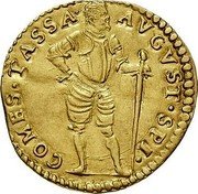 Italy Ducato Agostino Spinola ND KM# 13.2 AVGVST SPI COMES TASSA. coin obverse Italy Ducato Agostino Spinola ND KM# 13.2 AVGVST SPI COMES TASSA. coin obverse