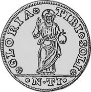 Italy Ducato Marino Grimani ND NTI KM# 1 TIBI SOLI GLORIA N TI coin reverse Italy Ducato Marino Grimani ND NTI KM# 1 TIBI SOLI GLORIA N TI coin reverse