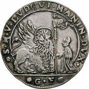 Italy Ducatone St. Justina. Lodovico Manin 1789 GF KM# 748 S M VLVDOVI MANIN DVX G F coin obverse