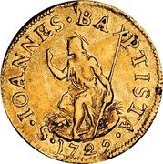 Italy Florino Giovanni Gaston 1729 FR# 328 IOANNES BAPTISTA S 1729 coin reverse Italy Florino Giovanni Gaston 1729 FR# 328 IOANNES BAPTISTA S 1729 coin reverse