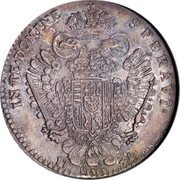 Italy Francescone Tuscany 1748 C# 8b IN TE DOMINE SPERAVI 17 PISIS 48 coin reverse Italy Francescone Tuscany 1748 C# 8b IN TE DOMINE SPERAVI 17 PISIS 48 coin reverse