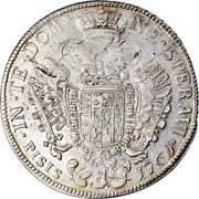 Italy Francescone Francesco III as Emperor Francis I 1761 C# 8a IN TE DOMI NE SPERAVI PISIS 1762 coin reverse Italy Francescone Francesco III as Emperor Francis I 1761 C# 8a IN TE DOMI NE SPERAVI PISIS 1762 coin reverse