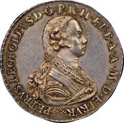 Italy Francescone Pietro Leopoldo 1766 C# 21a PETRVS LEOPOLDVS D G P R H ET B A A M D ETRVR coin obverse Italy Francescone Pietro Leopoldo 1766 C# 21a PETRVS LEOPOLDVS D G P R H ET B A A M D ETRVR coin obverse