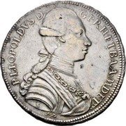 Italy Francescone Pietro Leopoldo 1783 C# 24.3 P LEOPOLDVS D G G P R H ETB A MD ETR coin obverse Italy Francescone Pietro Leopoldo 1783 C# 24.3 P LEOPOLDVS D G G P R H ETB A MD ETR coin obverse