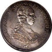 Italy Francescone Pietro Leopoldo 1790 C# 24.6 P LEOPOLDVS D G P R H ET B A A M D ETRVR coin obverse Italy Francescone Pietro Leopoldo 1790 C# 24.6 P LEOPOLDVS D G P R H ET B A A M D ETRVR coin obverse