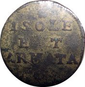 Italy Gazzetta Isole & Armata ND (1686) KM# 2 ISOLE E T ARMATA coin reverse Italy Gazzetta Isole & Armata ND (1686) KM# 2 ISOLE E T ARMATA coin reverse