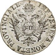 Italy Lira Franz II 1800 KM# 783 IMP VENETA MONETA PROVINCIALE F II coin obverse Italy Lira Franz II 1800 KM# 783 IMP VENETA MONETA PROVINCIALE F II coin obverse
