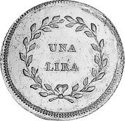 Italy Lira Charles Louis 1803 C# 47.1 UNA LIRA coin reverse Italy Lira Charles Louis 1803 C# 47.1 UNA LIRA coin reverse