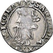 Italy Liretta Nicolo Sagredo ND PL KM# 331 NICOLAVS SAGREDO XX coin obverse Italy Liretta Nicolo Sagredo ND PL KM# 331 NICOLAVS SAGREDO XX coin obverse