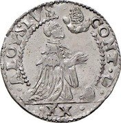 Italy Liretta Alvise Contarini ND SB KM# 352 ALOYSIVS CONT D XX coin obverse Italy Liretta Alvise Contarini ND SB KM# 352 ALOYSIVS CONT D XX coin obverse