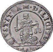 Italy Liretta Alvise Contarini ND SB KM# 352 IVSTITIAM DILIGITE coin reverse Italy Liretta Alvise Contarini ND SB KM# 352 IVSTITIAM DILIGITE coin reverse