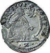 Italy Mezza Liretta (10 Soldi) Justice. Alvise Contarini ND SB KM# 350 ALOYSIVS CONT(A)(R)(ENO) D X coin obverse Italy Mezza Liretta (10 Soldi) Justice. Alvise Contarini ND SB KM# 350 ALOYSIVS CONT(A)(R)(ENO) D X coin obverse