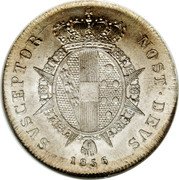 Italy Paolo Leopold II 1856 C# 70a SVSCEPTOR NOST DEVS 1856 coin reverse Italy Paolo Leopold II 1856 C# 70a SVSCEPTOR NOST DEVS 1856 coin reverse