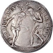 Italy Piastre Cosimo II 1610 DAV# 4190 FILIVS MEVS DILECTVS 1610 coin reverse Italy Piastre Cosimo II 1610 DAV# 4190 FILIVS MEVS DILECTVS 1610 coin reverse