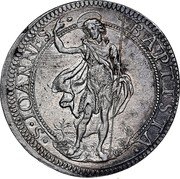 Italy Piastre Ferdinando II 1628 DAV# 4199 S IOANNES BAPTISTA coin reverse Italy Piastre Ferdinando II 1628 DAV# 4199 S IOANNES BAPTISTA coin reverse