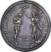 Italy Piastre Cosimo III 1680 DAV# 4211 FILIVSMEVS DILEC TVS coin reverse Italy Piastre Cosimo III 1680 DAV# 4211 FILIVSMEVS DILEC TVS coin reverse