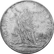 Italy Piastre Cosimo III 1684 DAV# 4213 S IOANNES BAPTISTA coin reverse Italy Piastre Cosimo III 1684 DAV# 4213 S IOANNES BAPTISTA coin reverse