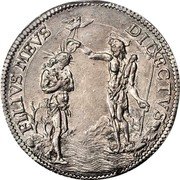 Italy Piastre Cosimo III 1684 DAV# 4212 FILIVS MEVS DILECTVS coin reverse Italy Piastre Cosimo III 1684 DAV# 4212 FILIVS MEVS DILECTVS coin reverse