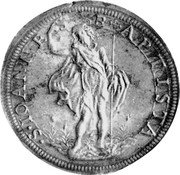 Italy Piastre (Ferdinando II) DAV# 4201 S IOANNE BAPTISTA coin reverse Italy Piastre (Ferdinando II) DAV# 4201 S IOANNE BAPTISTA coin reverse