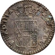 Italy Quattrino Ferdinando III 1801 C# 30 FERD III A... coin obverse Italy Quattrino Ferdinando III 1801 C# 30 FERD III A... coin obverse