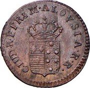 Italy Quattrino Louis I 1804 C# 44 C LUD R ET ... M ALOYSIA.. R coin obverse Italy Quattrino Louis I 1804 C# 44 C LUD R ET ... M ALOYSIA.. R coin obverse