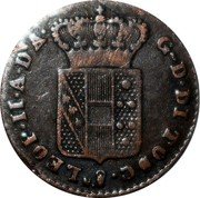 Italy Quattrino Leopoldo II 1850 C# 62a LEOP II A D A G D DI TOSC coin obverse Italy Quattrino Leopoldo II 1850 C# 62a LEOP II A D A G D DI TOSC coin obverse