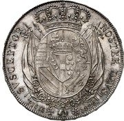 Italy Quattro Fiorini Leopold II 1826 C# 74 SVSCEPTOR NOSTER DEVS PISIS 1826 coin reverse Italy Quattro Fiorini Leopold II 1826 C# 74 SVSCEPTOR NOSTER DEVS PISIS 1826 coin reverse