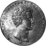 Italy Quattro Fiorini Leopold II 1830 C# 75 LEOPOLDVS II D G P I A F R H ET B A A MAC DVX ETRVELAR coin obverse Italy Quattro Fiorini Leopold II 1830 C# 75 LEOPOLDVS II D G P I A F R H ET B A A MAC DVX ETRVELAR coin obverse