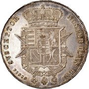 Italy 4 Fiorini Leopold II 1846 C# 75b SVSCEPTOR NOSTER DEVS PISIS 1846 coin reverse Italy 4 Fiorini Leopold II 1846 C# 75b SVSCEPTOR NOSTER DEVS PISIS 1846 coin reverse