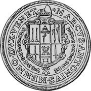 Italy Reale Marcantonio Memmo 1614 KM# 59 MARCVS ANTONIVS MEMMO DVX VENET coin obverse