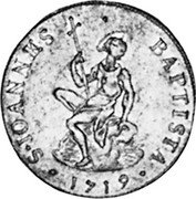 Italy Ruspone Cosimo III 1719 FR# 325 S IOANNES BAPTISTA 1719 coin reverse Italy Ruspone Cosimo III 1719 FR# 325 S IOANNES BAPTISTA 1719 coin reverse