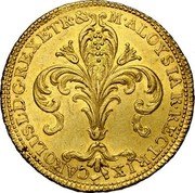 Italy Ruspone Charles Louis 1807 C# 52 CAROLUS L D REX ETR & M ALOYSIA R RECTRIX coin obverse Italy Ruspone Charles Louis 1807 C# 52 CAROLUS L D REX ETR & M ALOYSIA R RECTRIX coin obverse